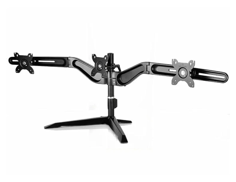 Silverstone ARM31BS Triple monitor mount desk stand / up to 24" [SST-ARM31BS]