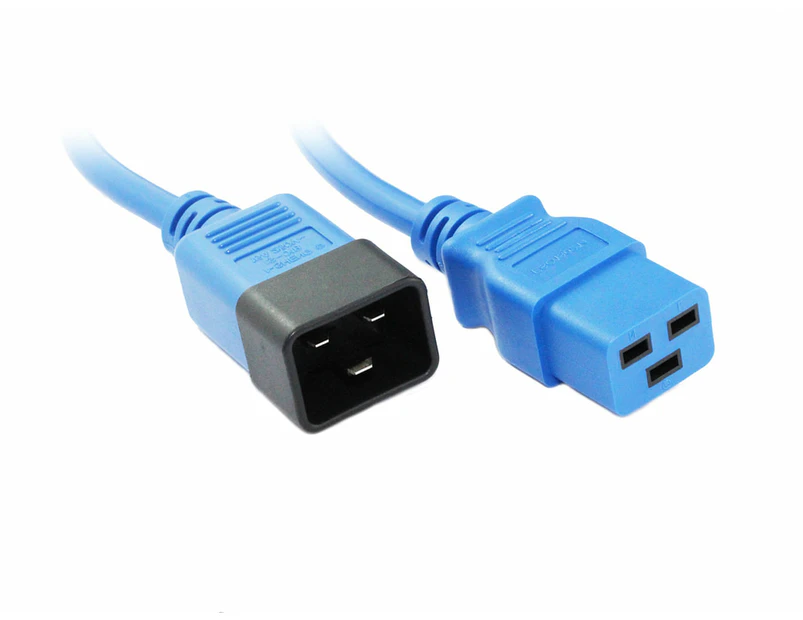1M IEC C20-C19 Power Cable Blue [CB-PS-257]