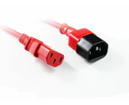 2M Red IEC C13 to C14 Power Cable [CB-PS-184]
