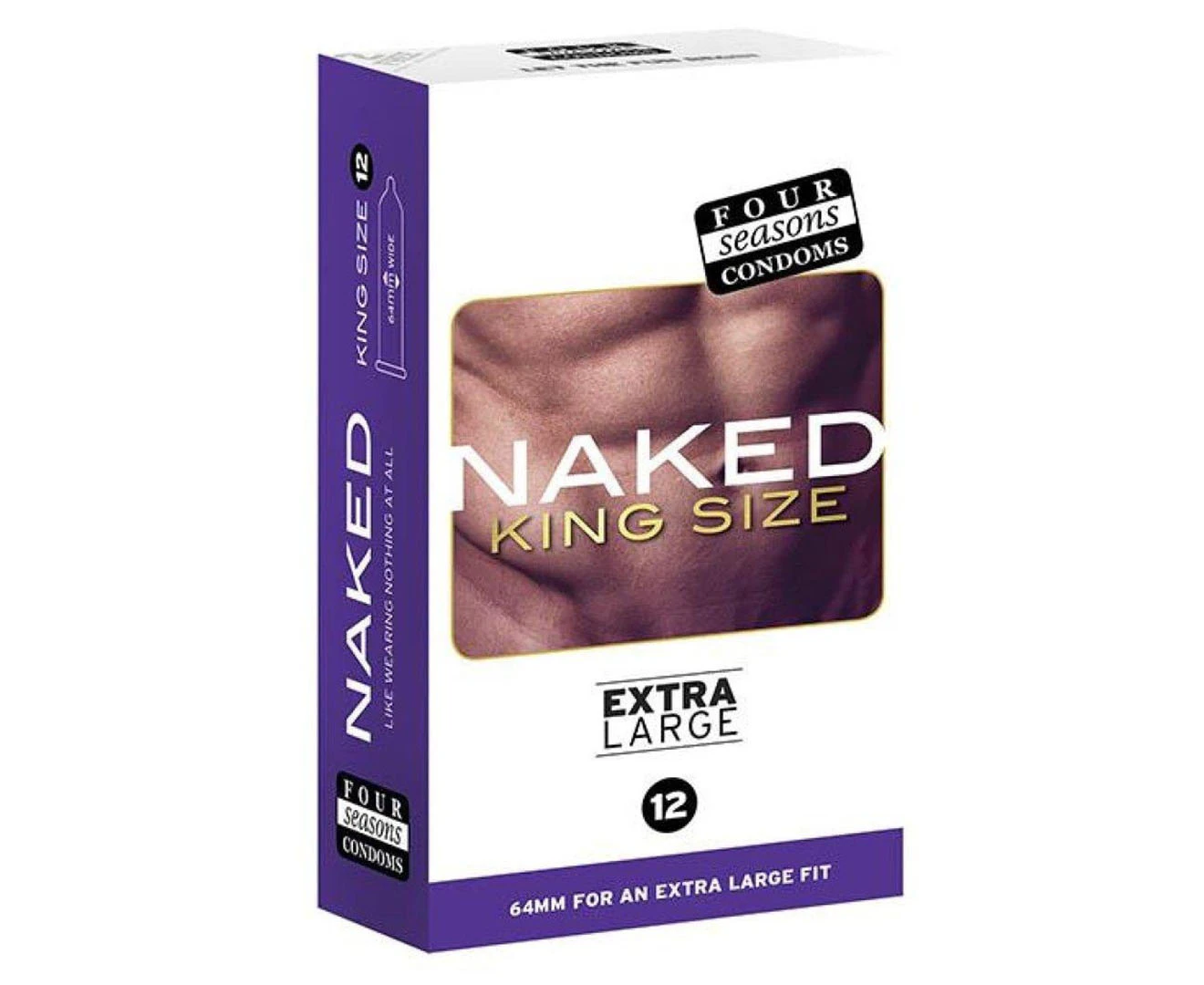 Four Seasons Naked King Size Condom 12Pc