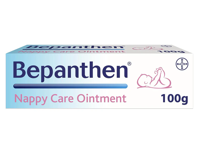 Bepanthen Nappy Rash Ointment Has a Unique Dual Action to Help Treat and Prevent Nappy Rash, Soothing and Hydrating Baby Skin Ointment, 100 g
