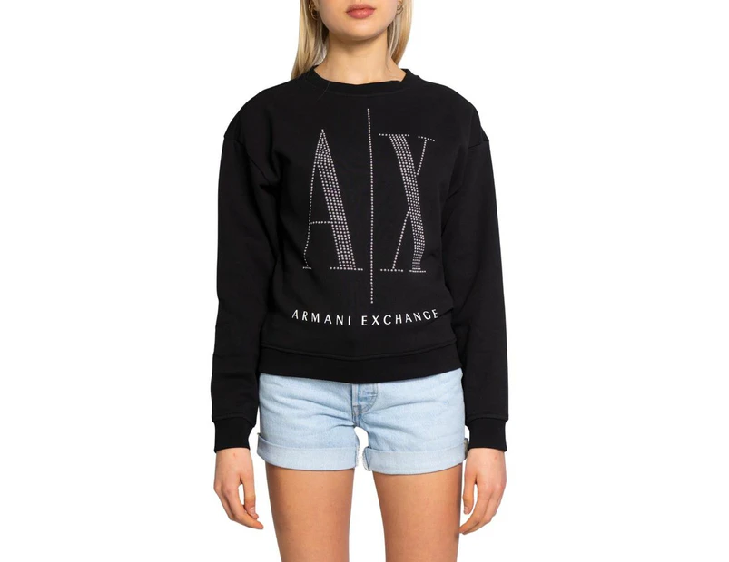 Armani Exchange Women's Black Sweatshirt