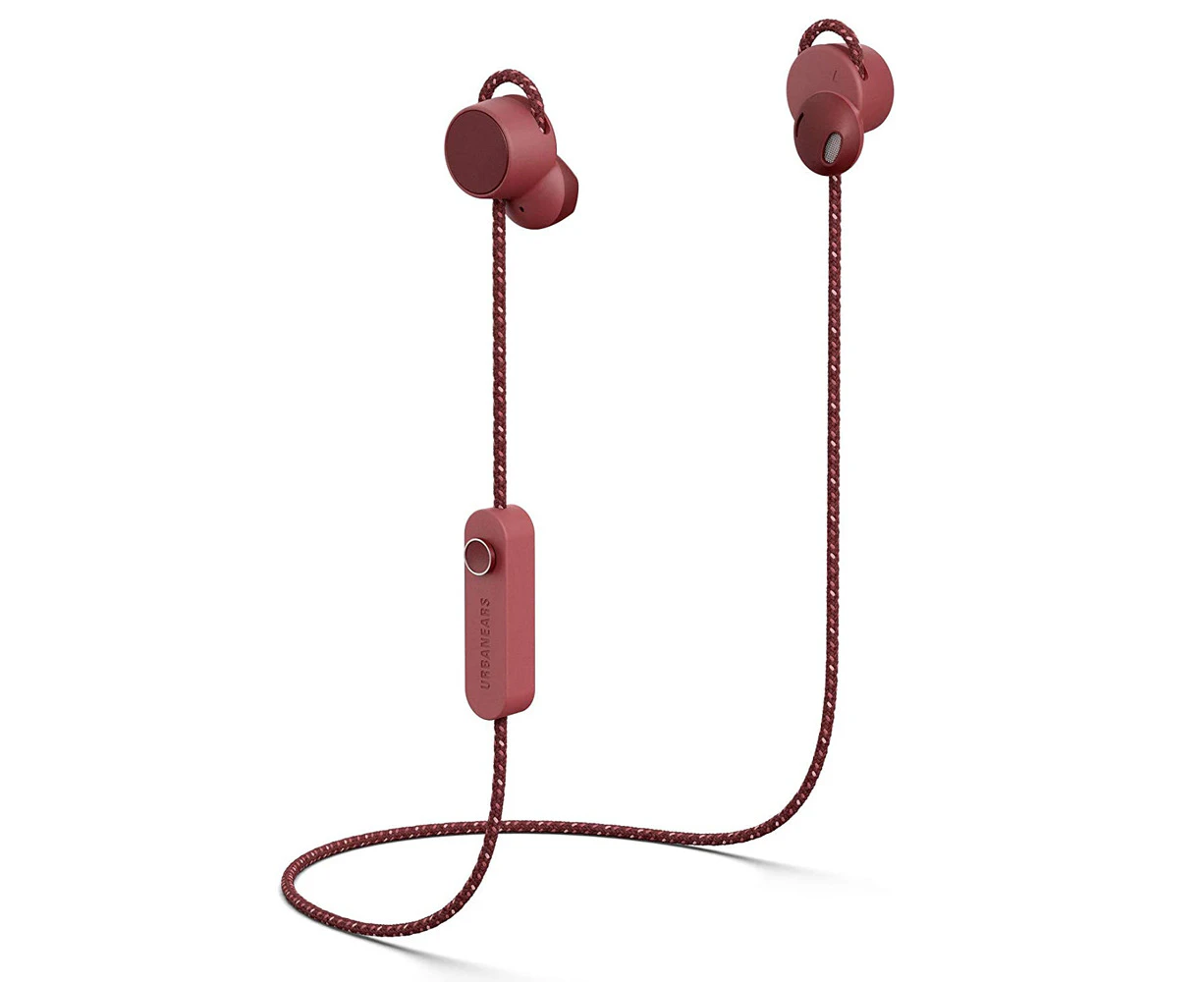 Urbanears Jakan Wireless Adjustable Bluetooth Ergonomic Earphones Mulberry Red