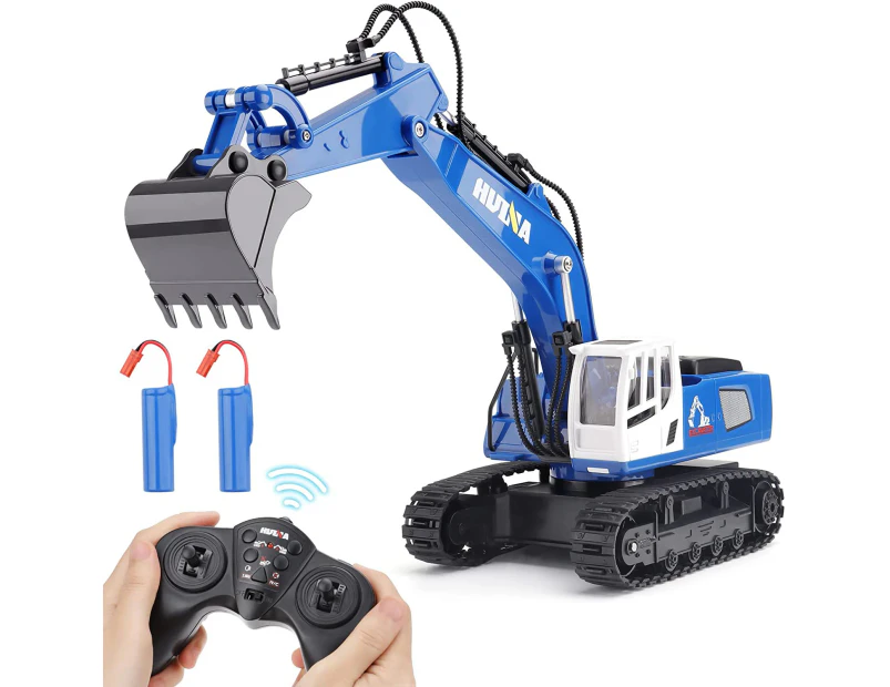 Remote Control Excavator Toys for Boys - Rc Excavators Metal Shovel for Kids 1/18 Scale 2.4Ghz