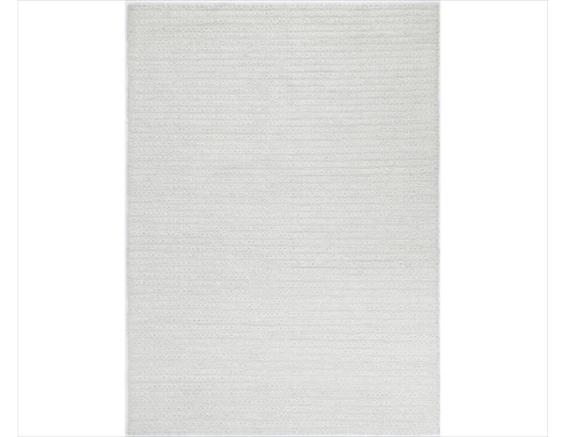 Zayna Cue White Wool Blend Rug 200x290cm