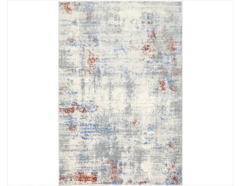 Grey Multi Modern Rug 80x300cm