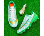 Cheap Men's Soccer Shoes Outdoor Training Football Boots Sport Cleats Sneakers Chuteira -Green