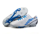 Men's Athletic Soccer Shoes Big Men's Outdoor Training Firm Ground Soccer Cleats - Silver