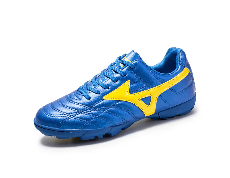 Professional Men's Football Boots Soccer Shoes Sneakers Training Cleats Futsal Boot -Blue