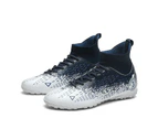 Soccer Shoes Sneakers Cleats Professional Football Boots Men Futsal Football Shoes -Dark blue