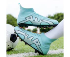Soccer Shoes Sneakers Cleats Professional Football Boots Men Futsal for Men's -Blue