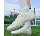 Men Socyte Football Boot Artificial Grass Soccer Boots Professional Football Shoes Soccer Cleats -White