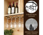 Vivva 3Slots Bronze Useful Wine Glass Rack Holder Wall Hanger Hanging Bar Storage Drying Rack Stand 30X22.5cm