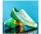 Men Soccer Shoes Men's Ankle Mens Futsal Cleats Sneakers Training Football Boots -Green
