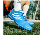 Men's Sneakers Men Soccer Cleats Football Boots Indoor Trainers Shoes Men's Chuteira -Blue