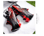 Men's Football Shoes Breathable Sport Professional Training Outdoor Ultralight Soccer Shoes -Black