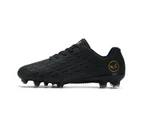 Sneakers Soccer Shoes Adult Kids Sport Footwear Cleats Grass Training Football Shoes -Black
