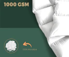 1000GSM Cooling Fitted Pillowtop Mattress Toppers & Pad