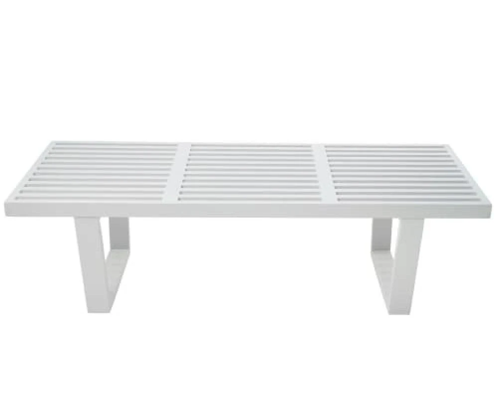 George Nelson Replica Platform Bench 152cm -  Off White