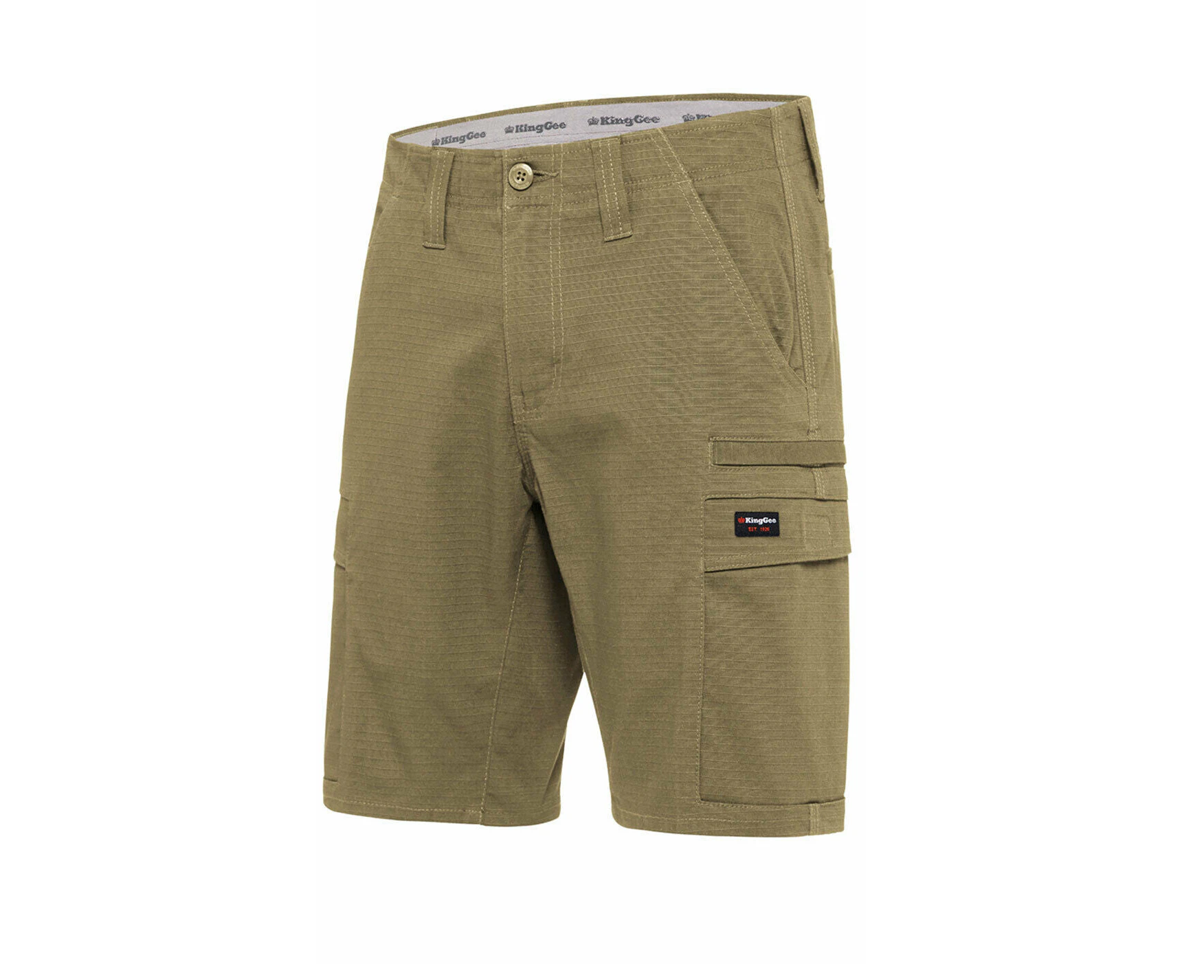 KingGee Mens Workcool Pro Shorts Comfort Stretch Work Cargo Tough Ripstop K17006 - Khaki