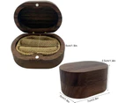 Wooden ring box, knocker jewelry box, ring box with wedding proposal and engagement pad