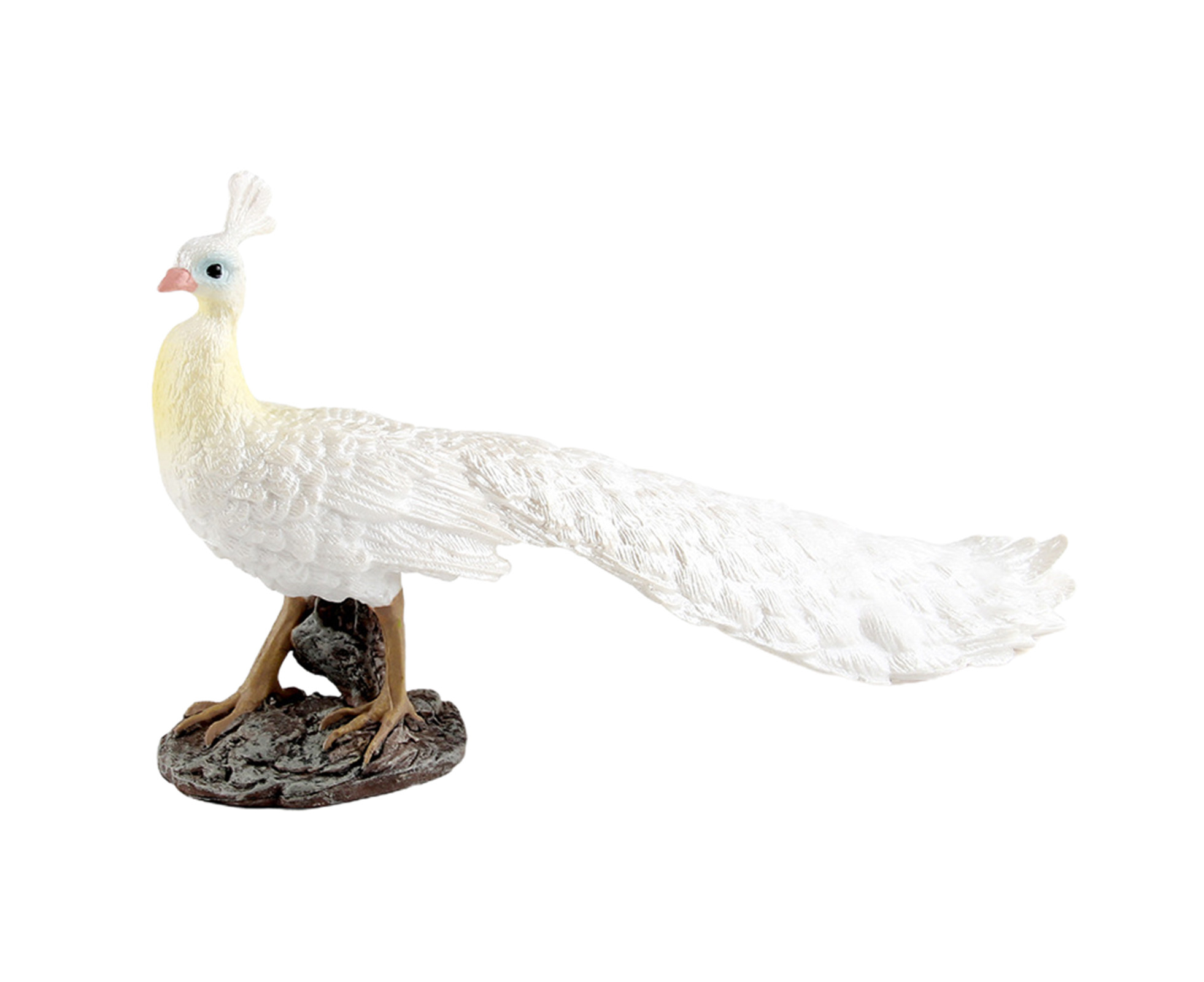 Eco-friendly Peacock Statue Realistic Peacock Model-White | Catch.com.au