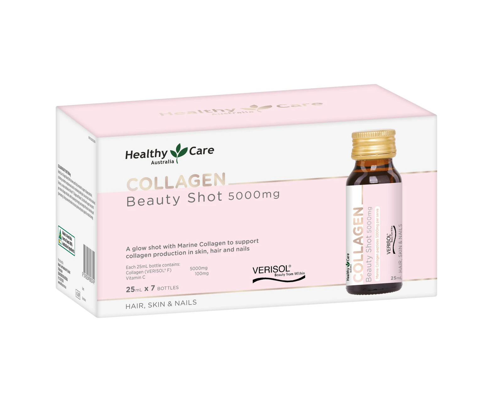 Healthy Care Beauty Collagen Elixir Shots 5,000mg 25mL x 7 bottles