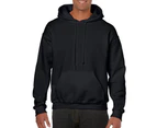 Gildan Heavy Blend Adult Unisex Hooded Sweatshirt / Hoodie (Black) - BC468