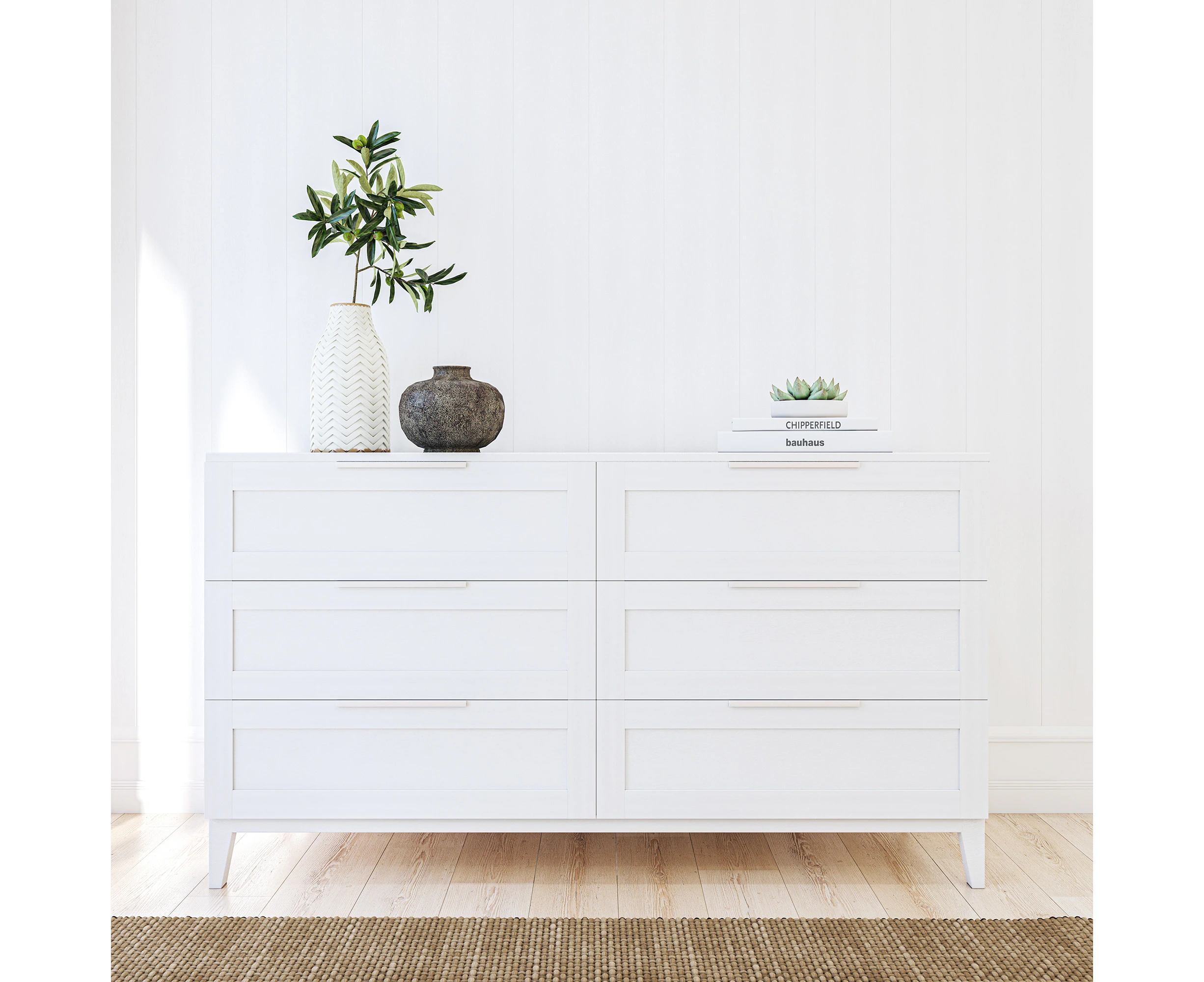 Tenley 6 Chest of Drawers - White