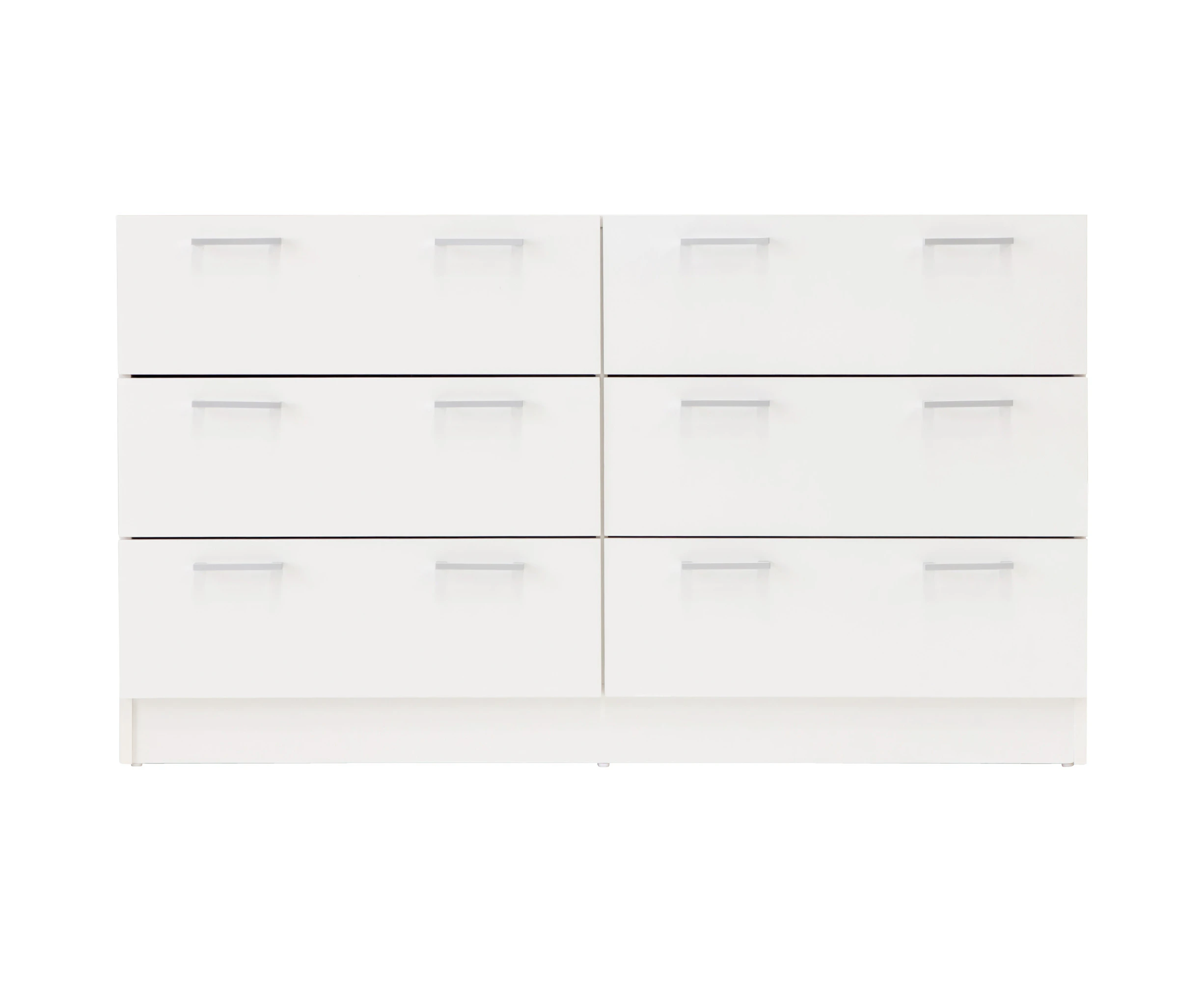 Tribecca 6 Drawer Low Boy - White