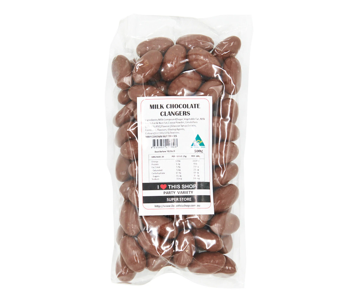 500g Milk Chocolate Clangers