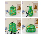 Mini Travel Bag Colorful Dinosaurs Schoolbag for Baby Girl Boy Age 3-7 green