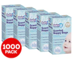 5 x 200pk BabyU Scented Nappy Bags