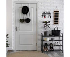 Black Sweet Home Metal Art Household Wall Hook Storage Hanger for Home Dormitory Kitchen Bathroom for Key Towel Hangers