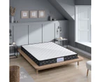 Dreamz Spring Mattress Bed Pocket Tight Top Foam Medium Soft Queen Size 16CM - White