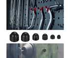 145 Pieces Screw Cap Bolt Covers, Plastic Dome Nuts, Hex Protection Nut, Black Bolt Nut Cap Bolts for Machinery Furniture Vehicles - M4/M5/M6/M8/M10/M12