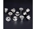 4PCSM10Replacement Bike Wheel Nuts Utility Bike Rear Screws Washer Rear Nuts Stainless Steel Axle Nuts Accessories Bolt Holders with Locking Teeth for Bike