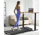 Advwin Walking Pad 8km/h Electric Treadmill 2 IN 1 Home Gym Foldable Compact Running Machine Under Desk Walking Machine Black