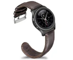 Leather Watch Band Strap For Samsung Gear S2 Classic / Sport Ticwatch E Deep Coffee