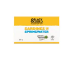 Black & Gold Sardines In Springwater 125gm x 24