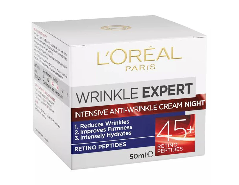 L'Oréal Paris Wrinkle Expert Intensive Anti-Wrinkle Night Cream 45+ - White