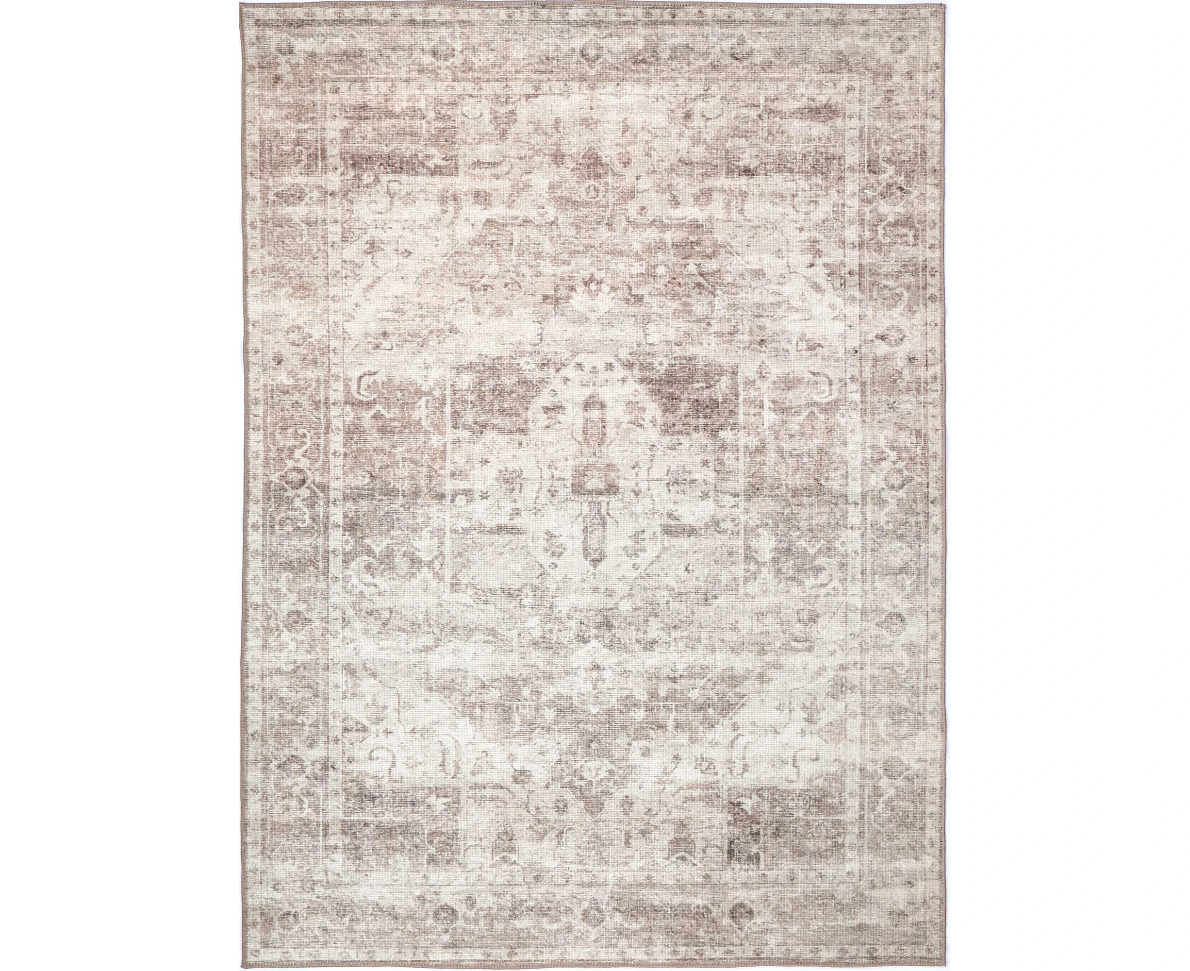 The Rug Collective - Chateau Beige Machine Washable Area Rug - Pet & Kid Friendly