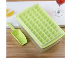 55 Cells Ice Cube Tray with Lid and Shovel Freezer Kitchen Ice Cube Crisper