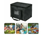 Food Delivery Insulated Bags Pizza Takeaway Thermal Warm/Cold Bag Black