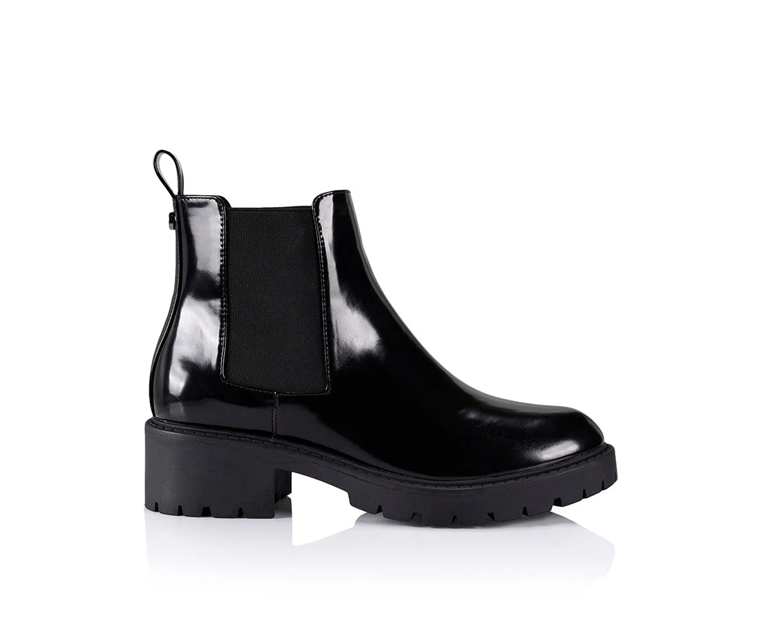 Jaya Chelsea Gusset Boots - Black