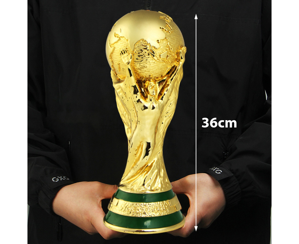 World Cup Football Trophy Resin Replica Trophy Model Soccer Fan ...