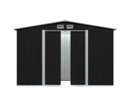 Metal Garden Shed Furniture Tool Equipment Shelter Storage House Sliding Door