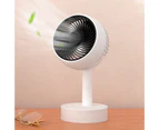 Cooling Fan Silent Natural Wind MIni Desk USB Charging Mini Fan  for Dormitory - White
