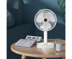 Mini Fan Silent Strong Wind Fodable Desk Handheld USB Charging Mini Fan for Dormitory