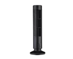 Home Office Mini Electric USB Bladeless 2 Speed Desktop Air Cooling Tower Fan - Black